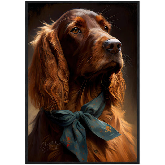 »Irish Setter med rosett«