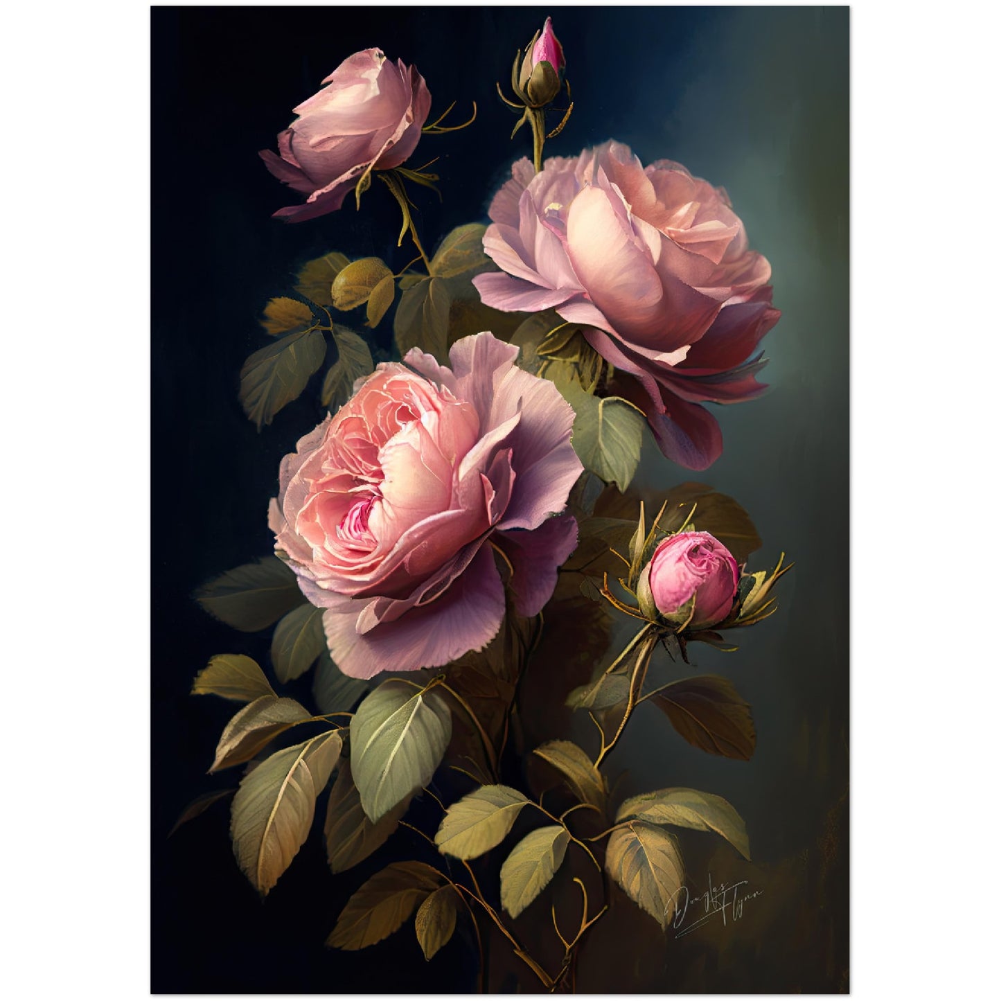 »Gentle Beauty« retro poster