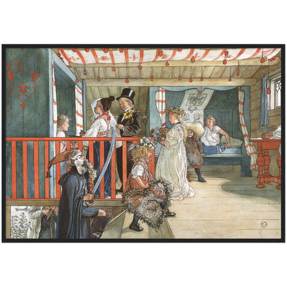»Namnsdag på härbret« av Carl Larsson
