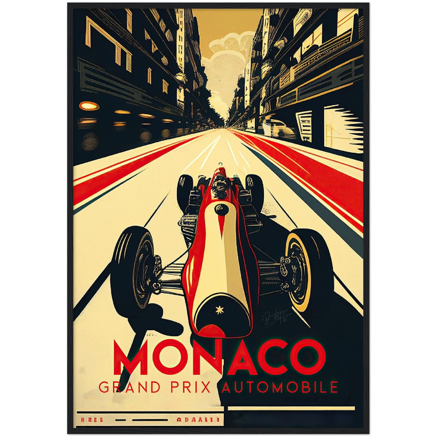 »Kickin' It Old School« retro poster
