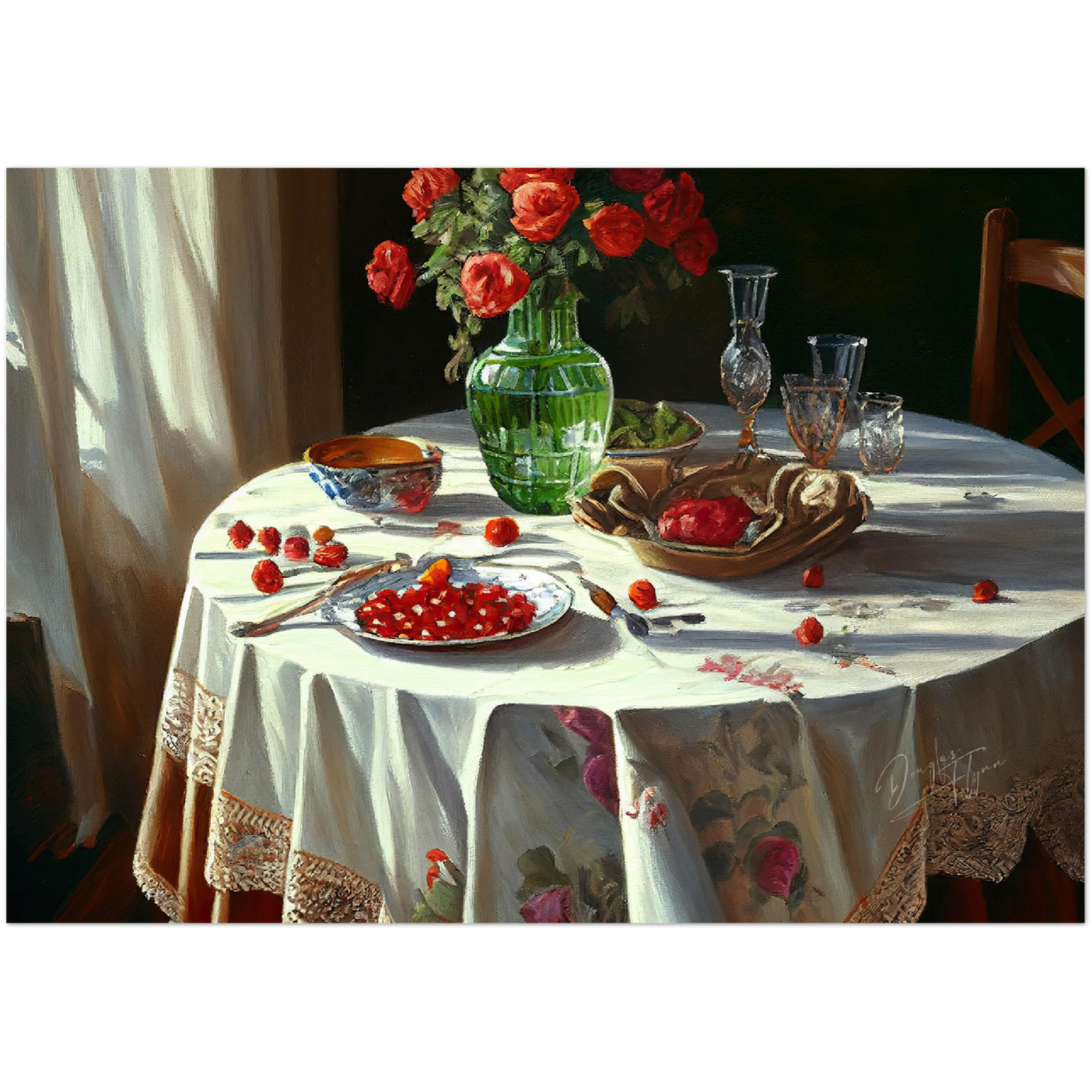»Feast for the senses« retro poster