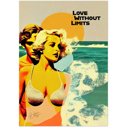 »Love Without Limits«retro poster