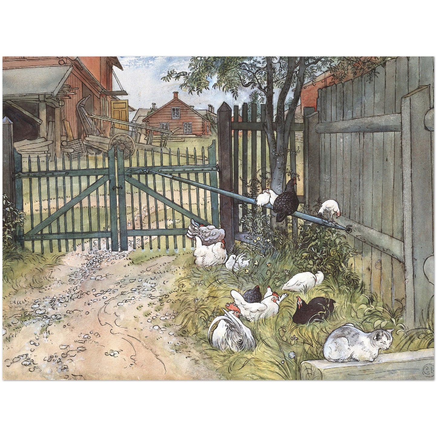 »Grinden« av Carl Larsson