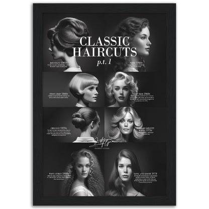 »Classic Haircuts, pt 1« retro poster