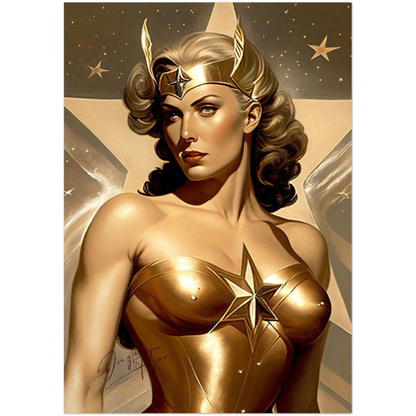 »The Sky Sentinel« retro poster