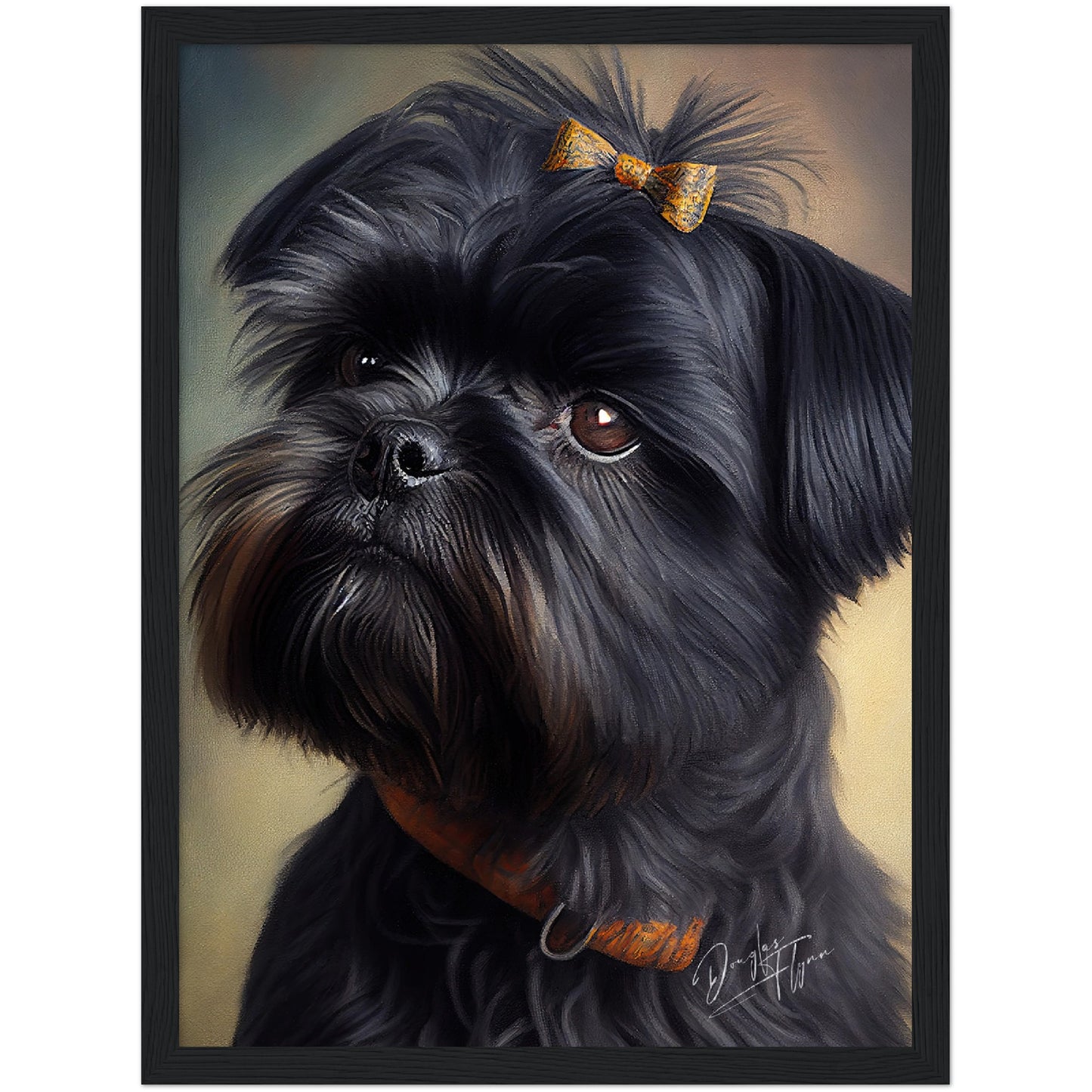 »Affenpinscher med rosett«