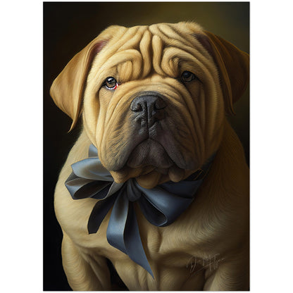 »Shar Pei med rosett«
