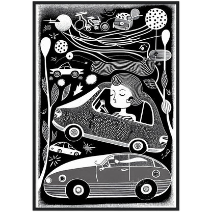 »Angela Got Her Drivers License« retro poster
