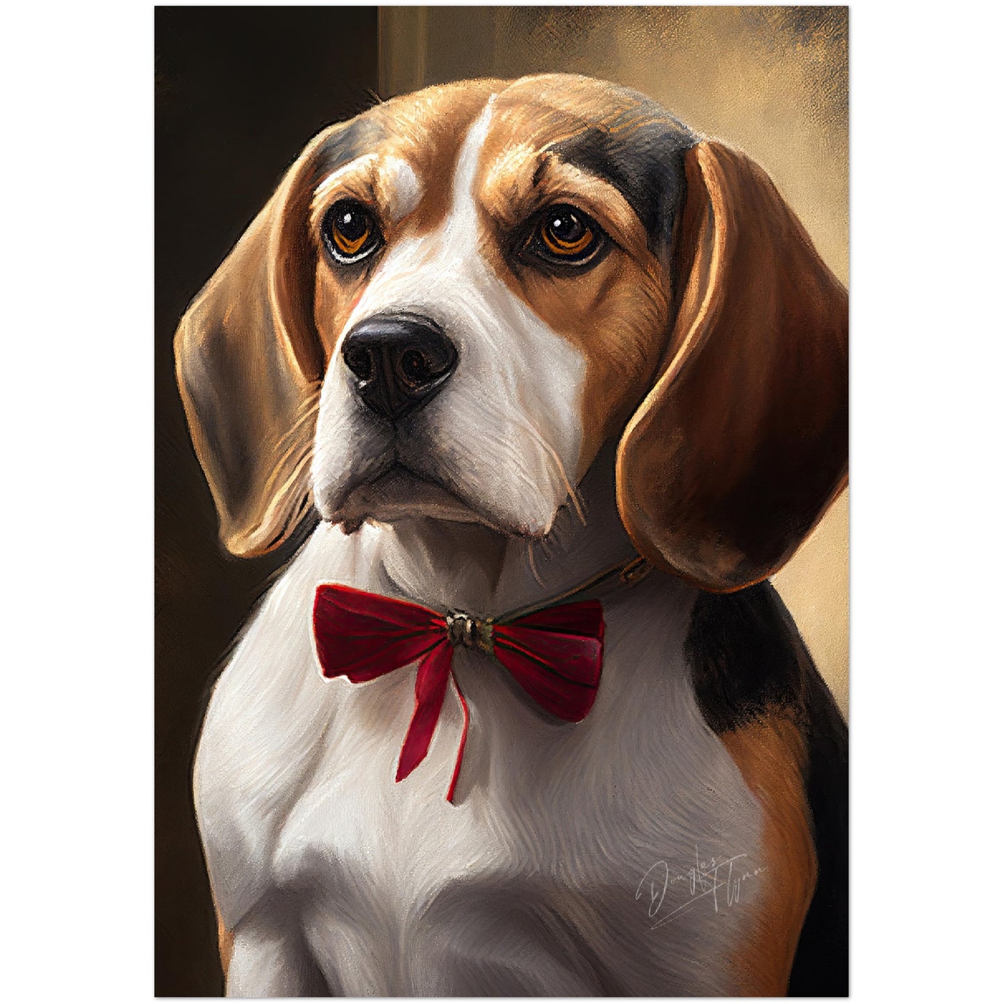 »Beagle med rosett«