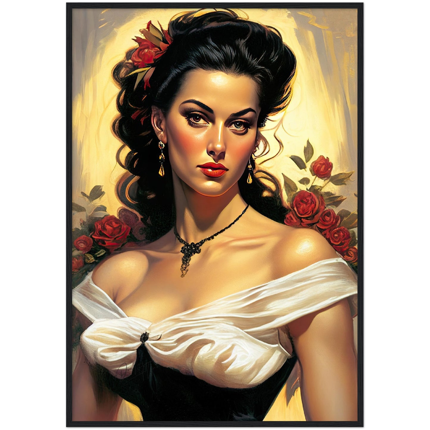 »Elegant Bridal Serenity« retro poster