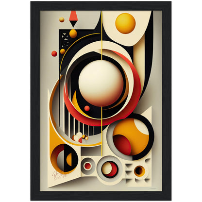 »Vibrant Forms in Motion« retro poster