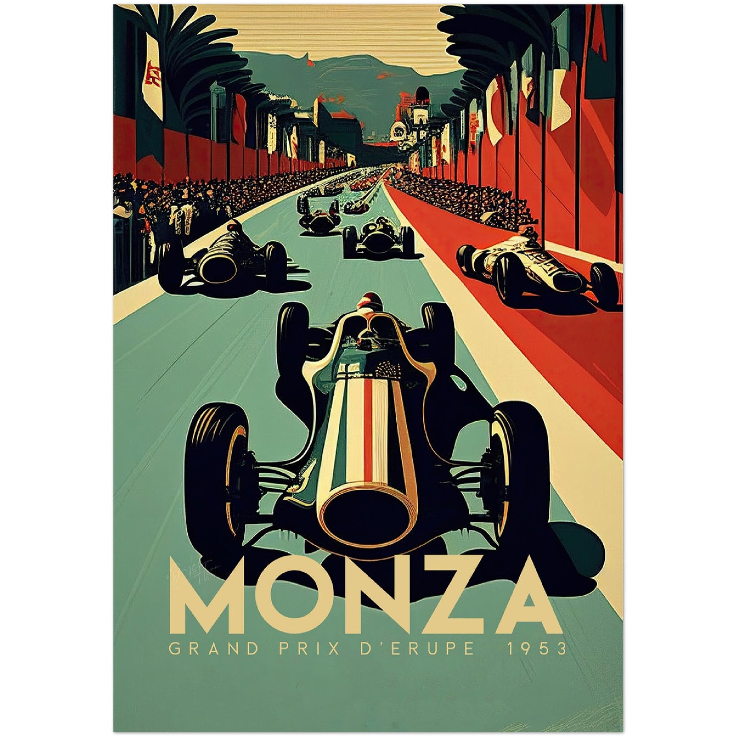 »Heritage Hot Laps« retro poster