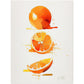»Orange Watercolor Moods« retro poster
