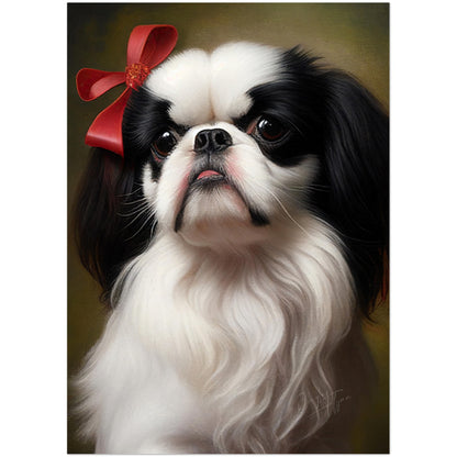 »Japanese Chin med rosett«