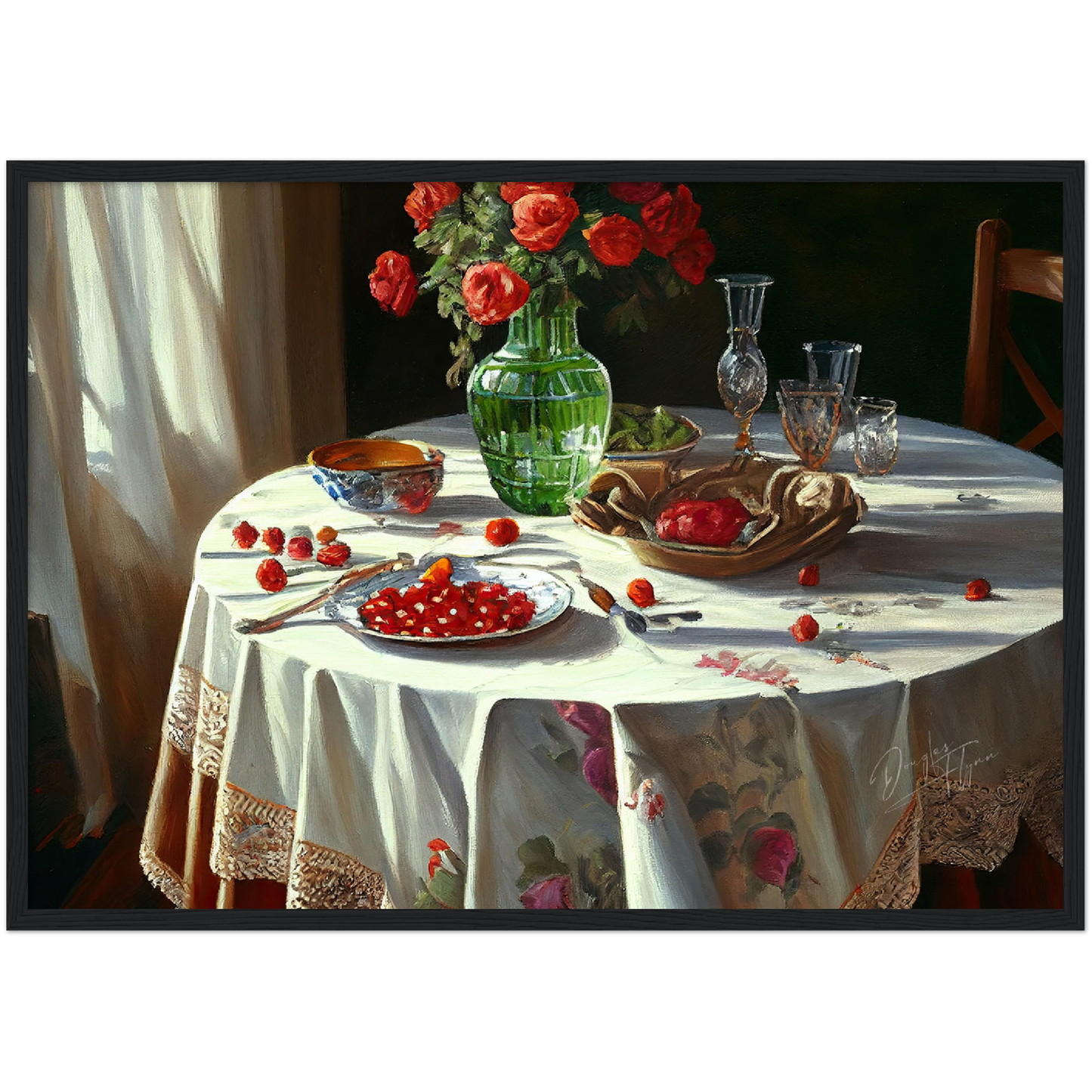 »Feast for the senses« retro poster