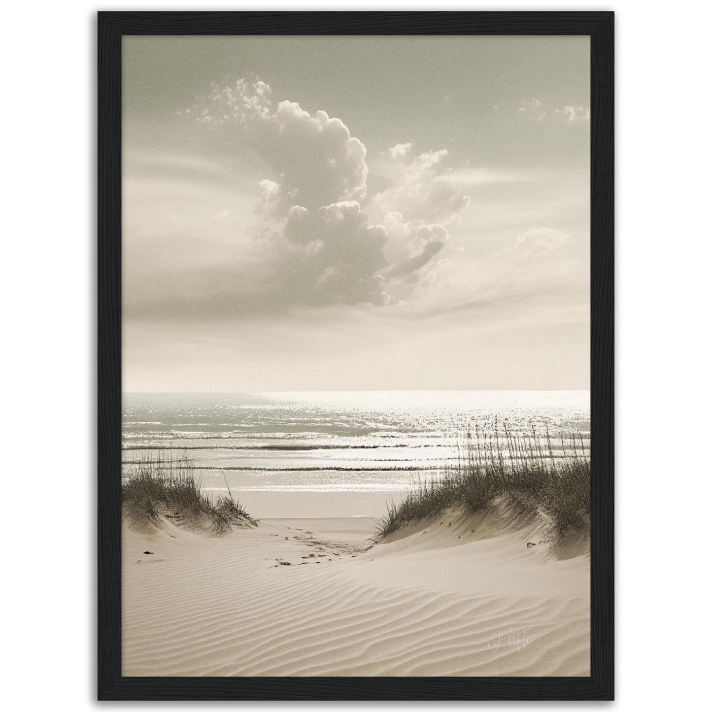 »Sand and Sea« designposter