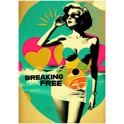 »Breaking Free«retro poster