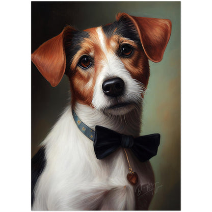 »Jack Russell Terrier med rosett«