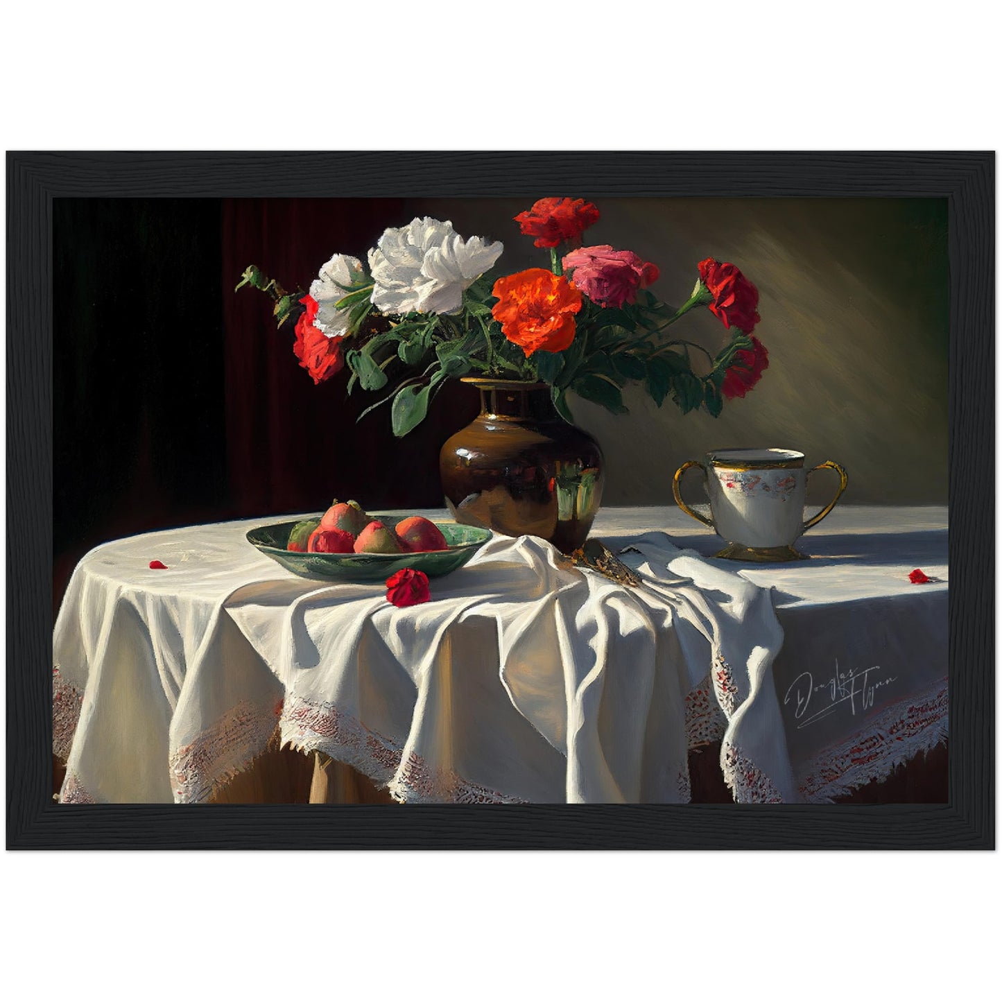 »Dreams at the dining table« retro poster