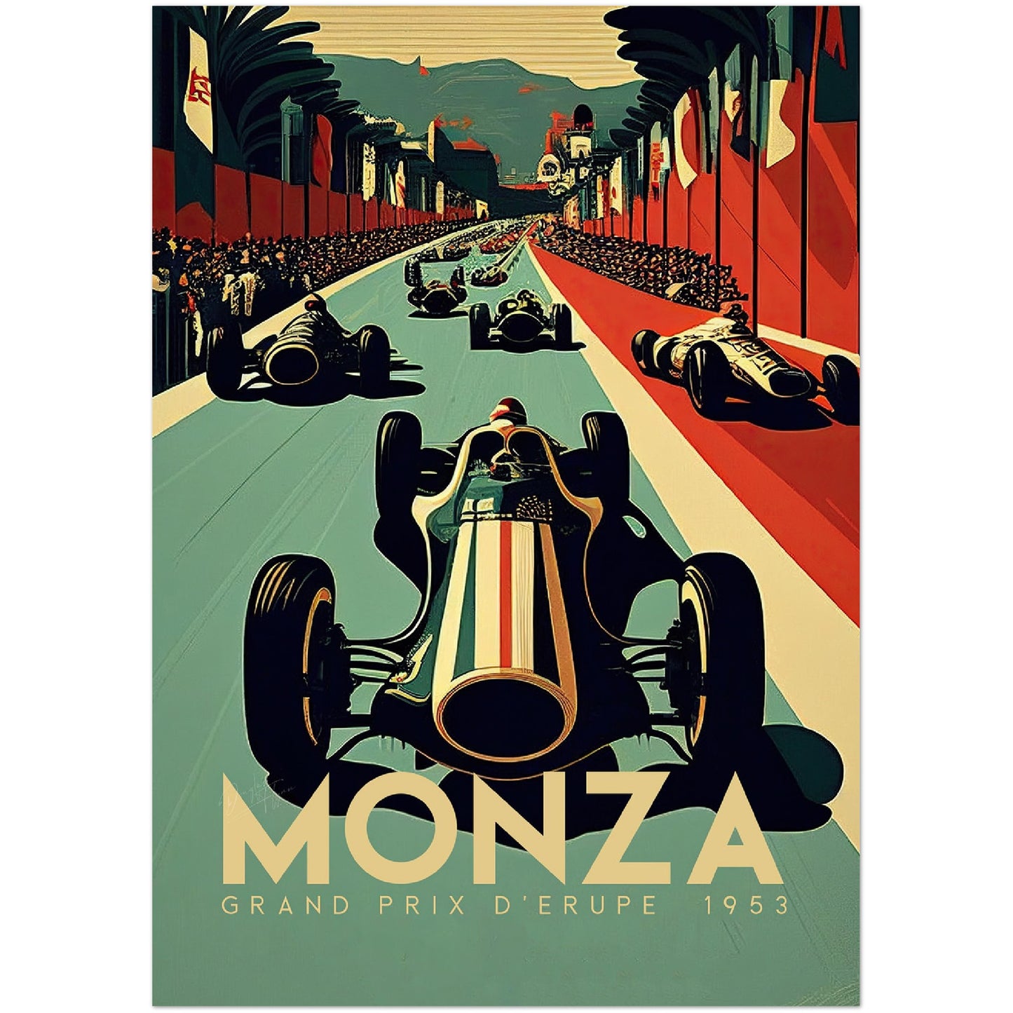 »Heritage Hot Laps« retro poster