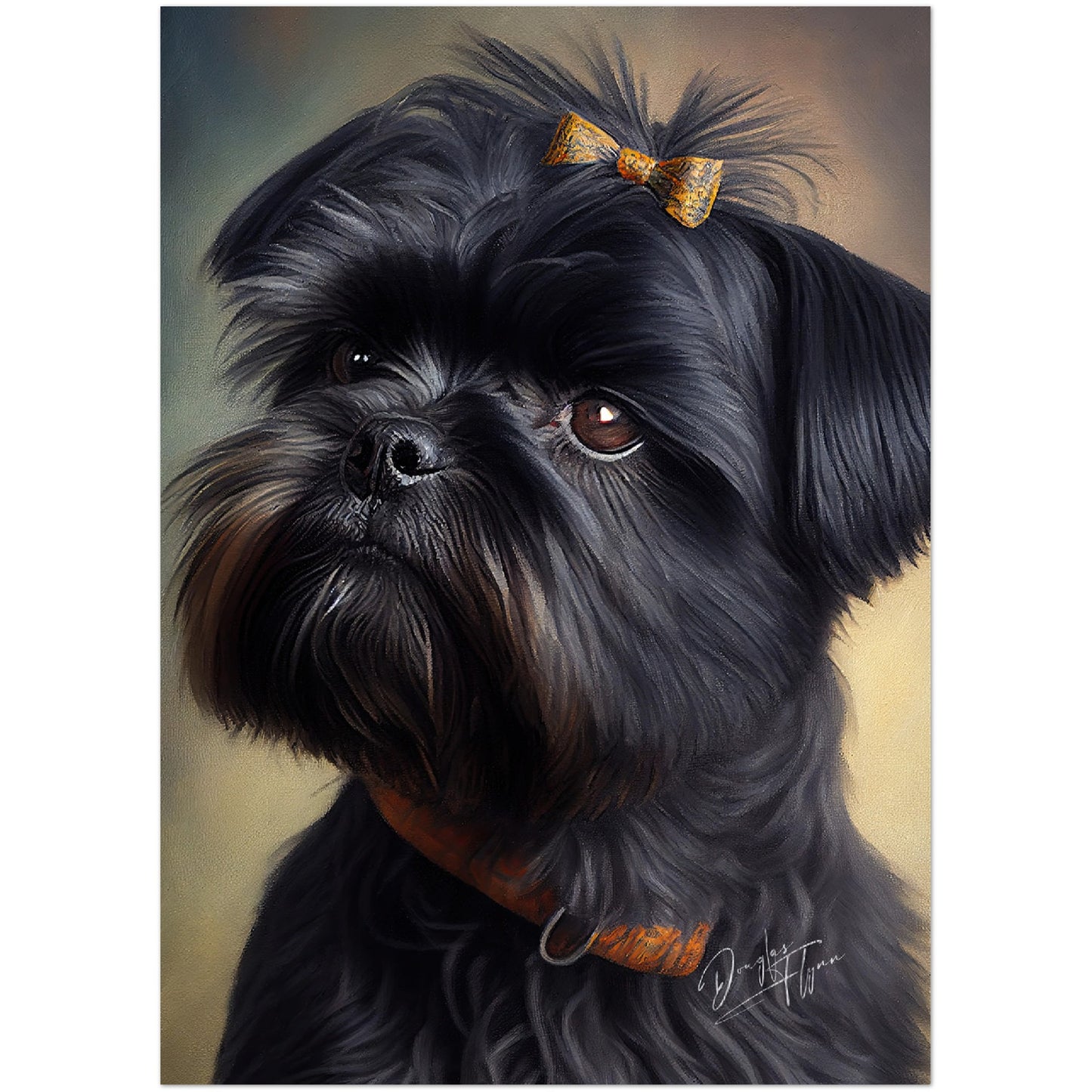 »Affenpinscher med rosett«