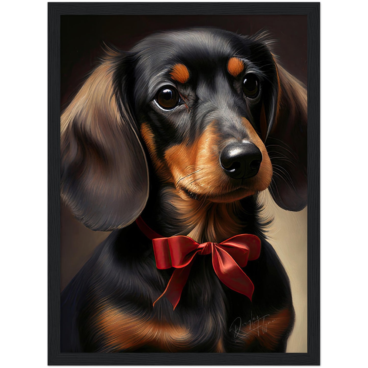 »Dachshund med rosett«