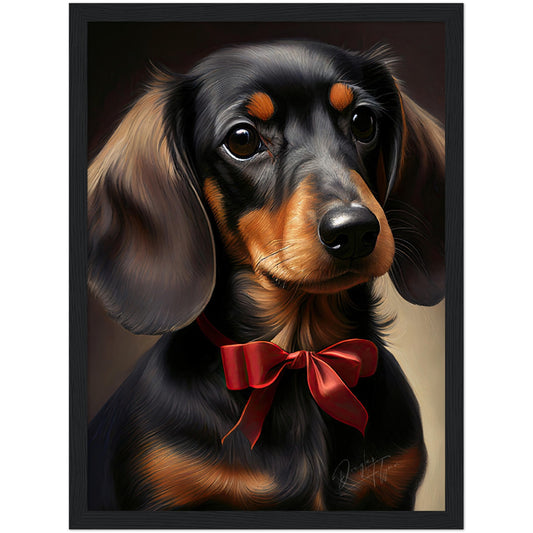 »Dachshund med rosett«