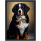 »Berner sennenhund med rosett«