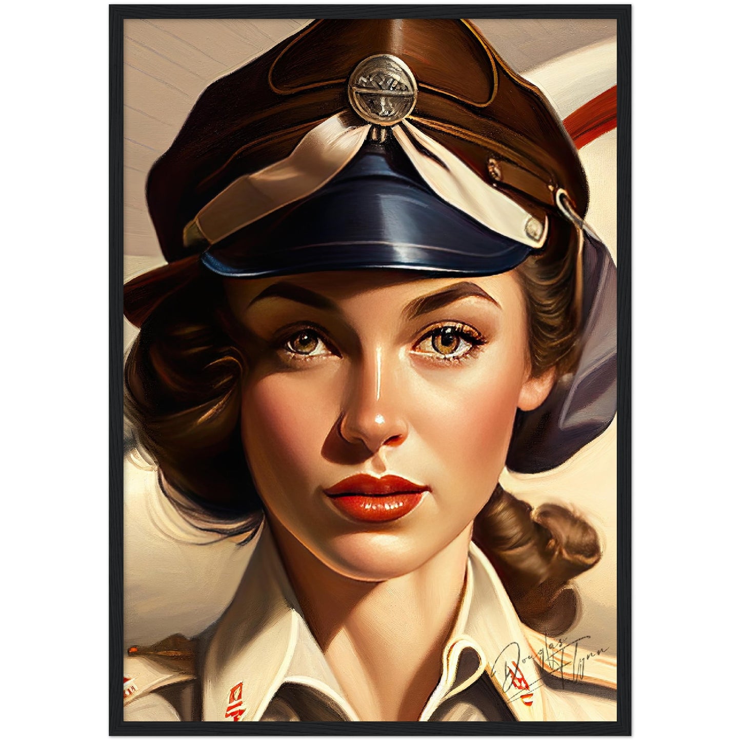 »Let me be your wingman« retro poster