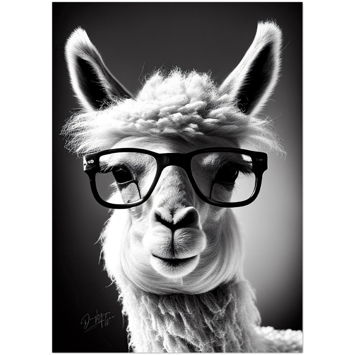 »Llama Logic« retro poster