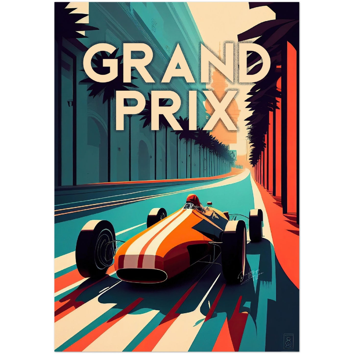 »Legacy Le Mans« retro poster