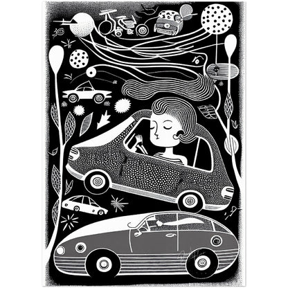 »Angela Got Her Drivers License« retro poster