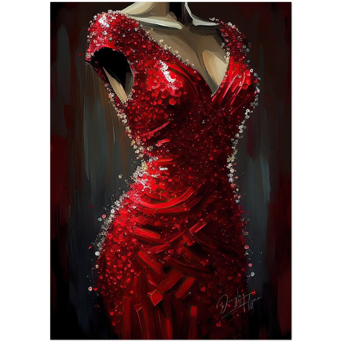 »Scarlet Sparkle Gown«
