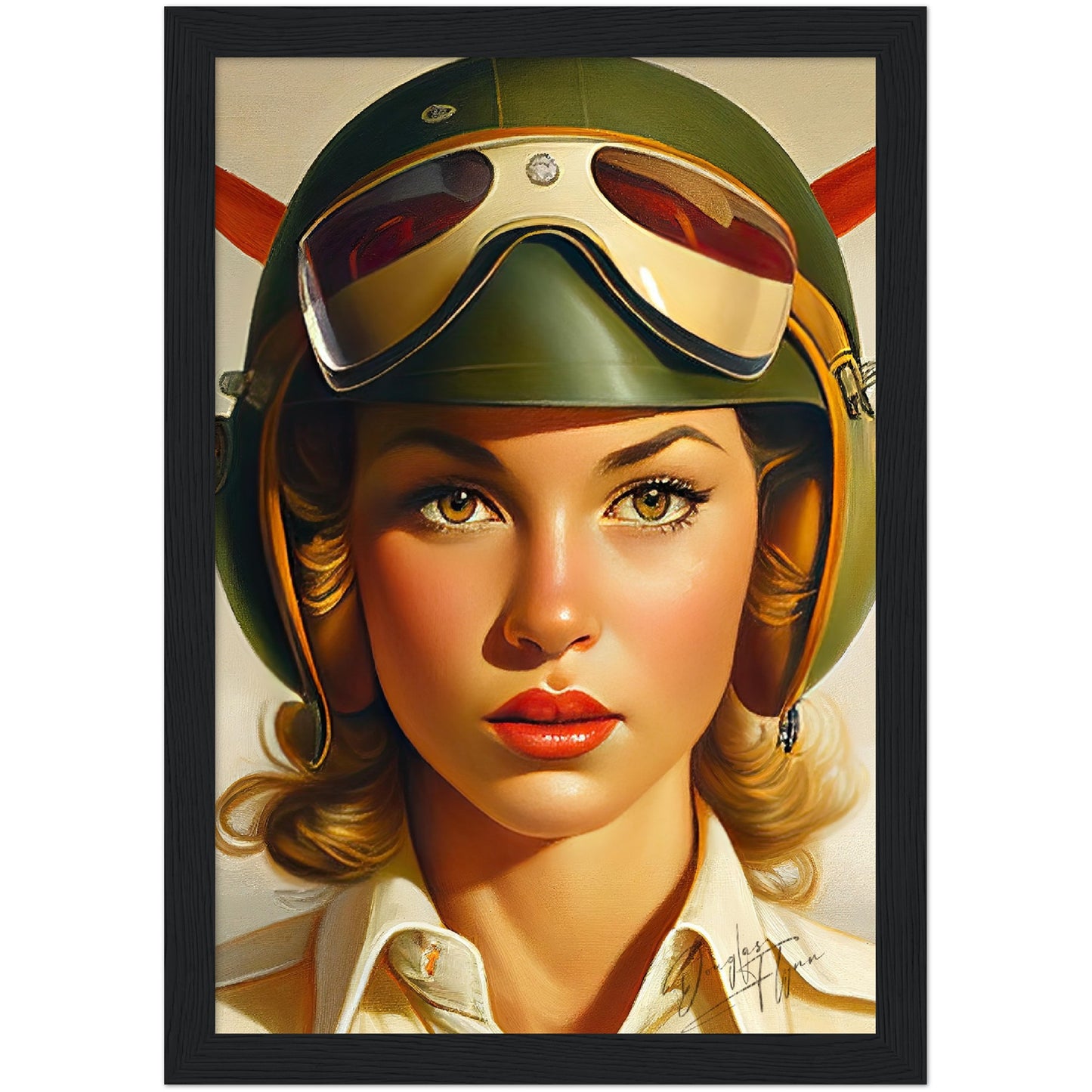 »I have my eyes on you« retro poster