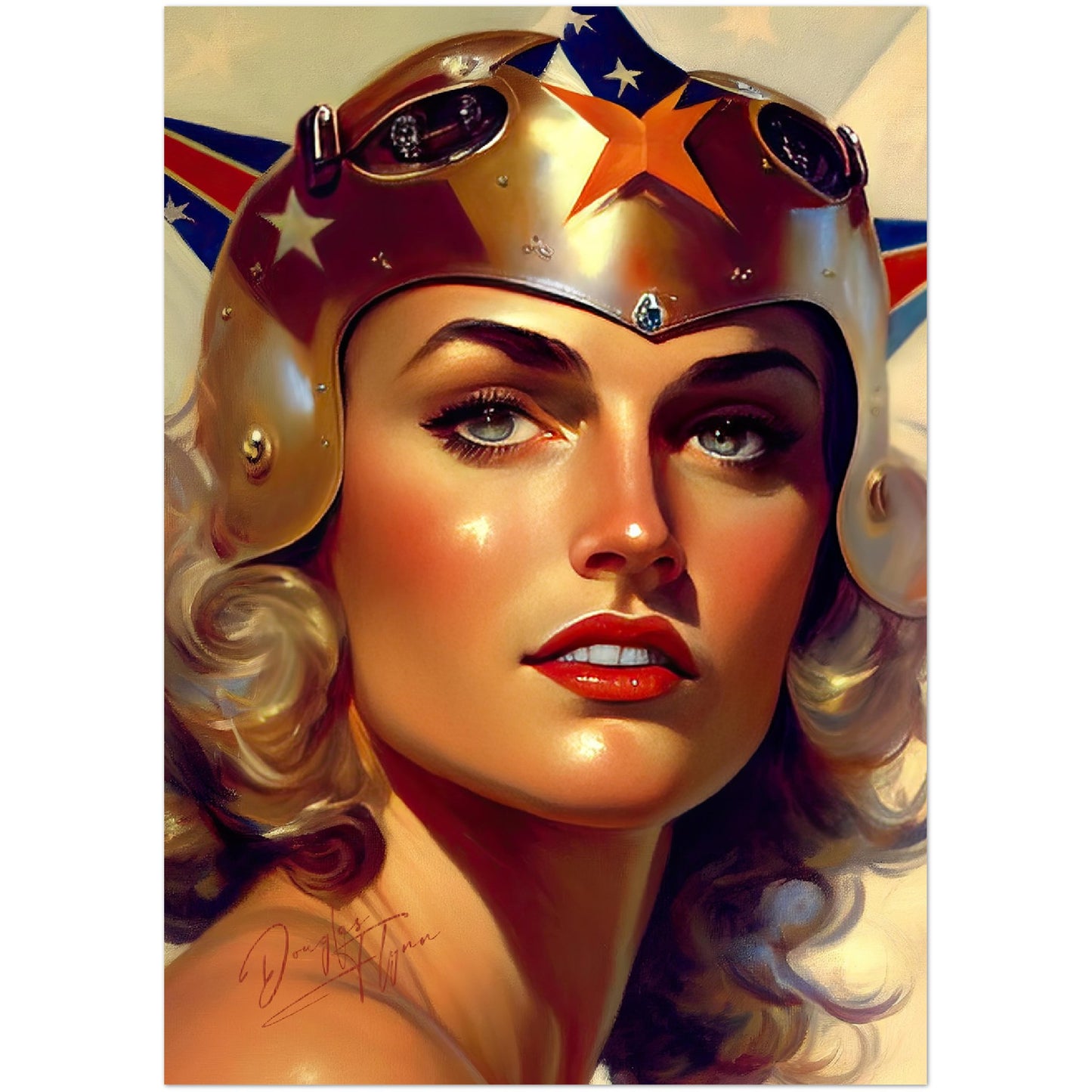 »Liberty Lady« retro poster