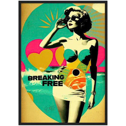 »Breaking Free«retro poster