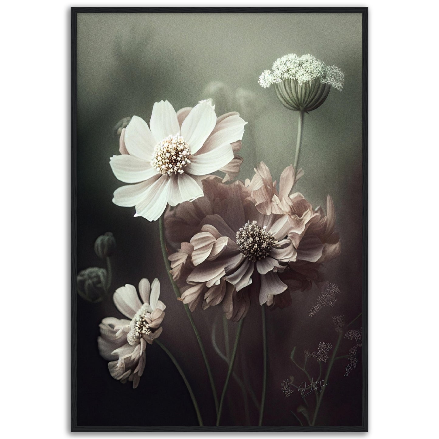 »White Petals« designposter