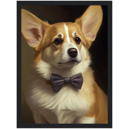 »Welsh Corgi med rosett«