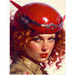 »You got permission to land« retro poster
