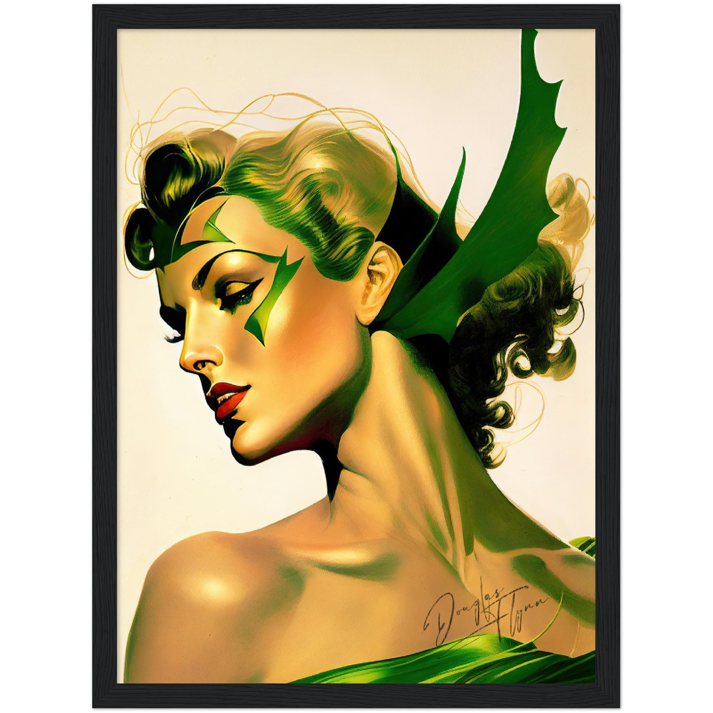 »The Verdant Valkyr« retro poster