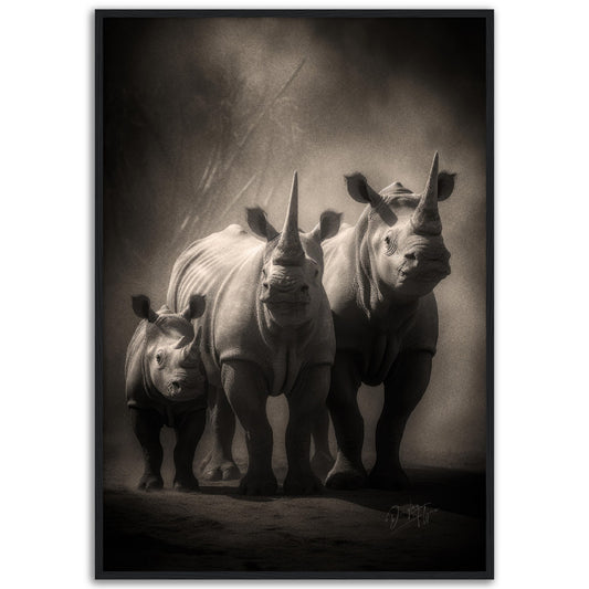 »Horned Guardians of the Savannah« poster