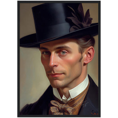 »Fashionable Gent«retro poster