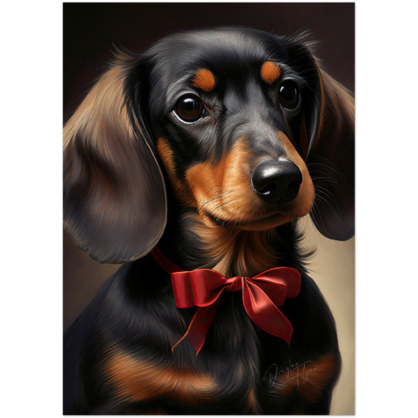 »Dachshund med rosett«
