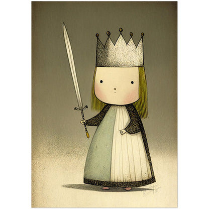»Fussy Little Princess« retro poster