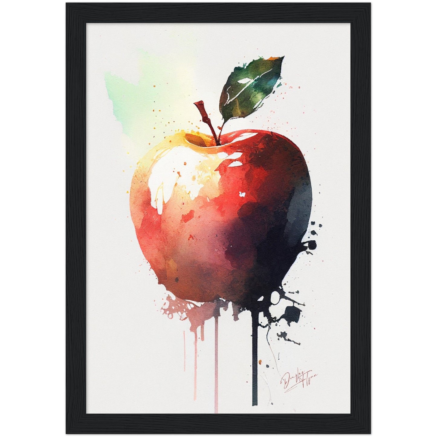 »Apple Pigments« retro poster