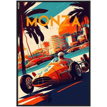 »Untold Stories of Racing« retro poster