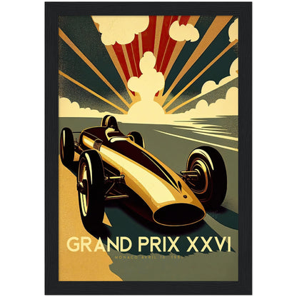 »Journey Through Racing History« retro poster