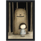 »Fussy Princess And Sulky Troll Playing In The Woods« retro poster