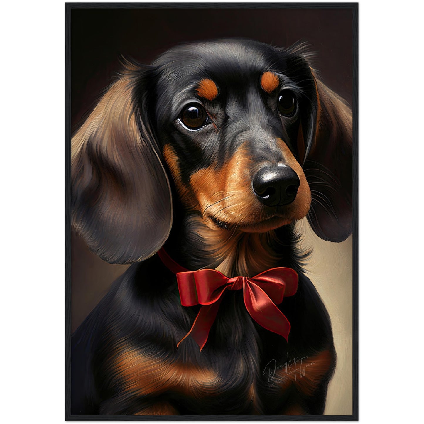 »Dachshund med rosett«