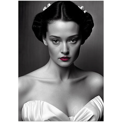 »Snowy Satin« retro poster